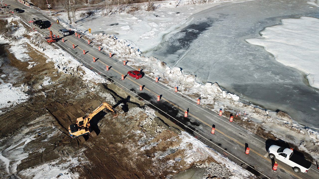 State route 418 re-opens